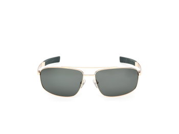 Das Bild zeigt die Sonnenbrille TB00061 von Timberland in der Farbe Blassgold.